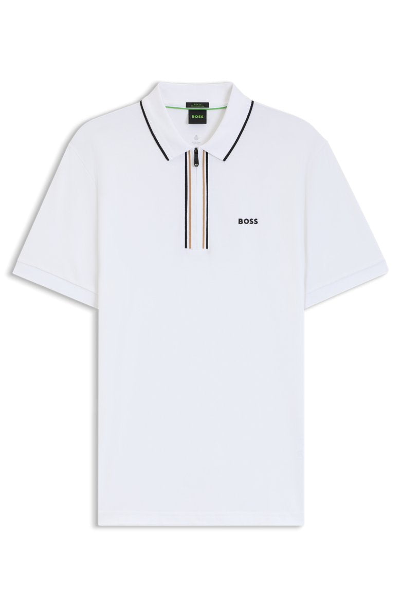 POLO SLIM FIT EN ALGODÓN ELÁSTICO DE SECADO RÁPIDO