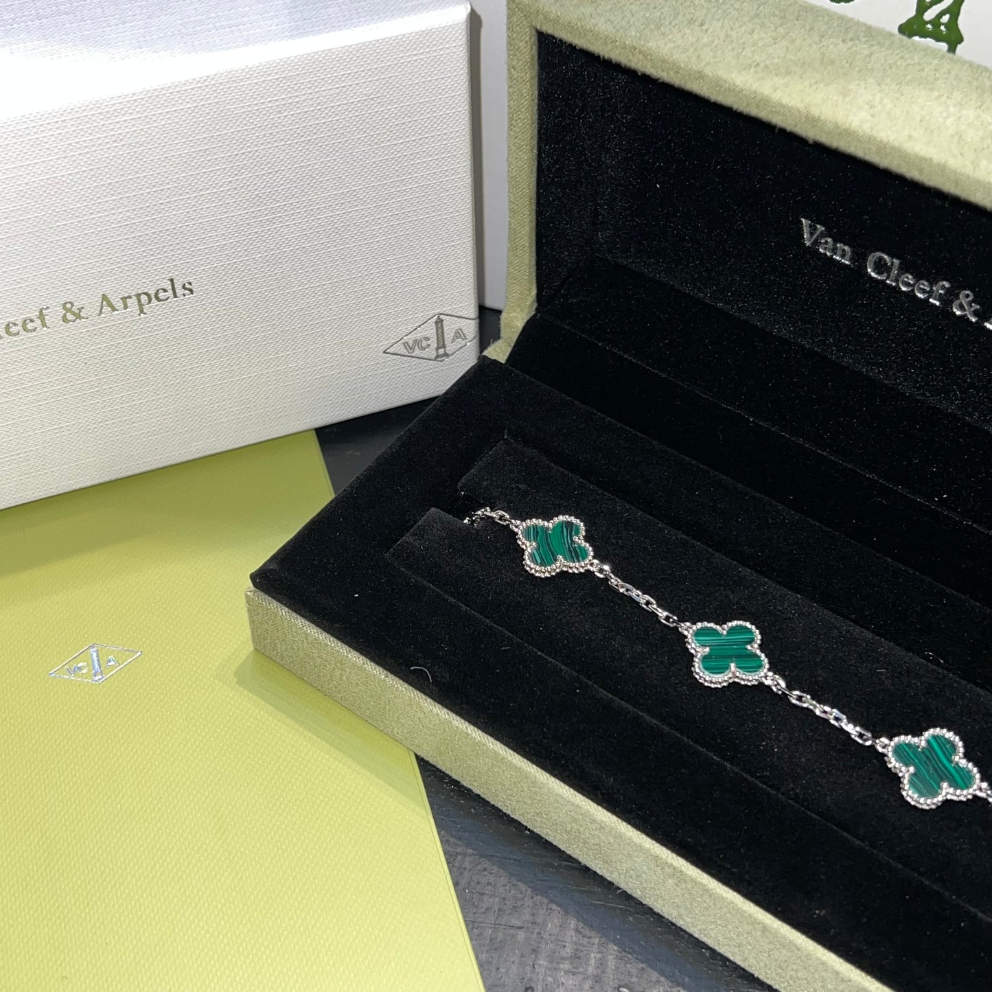 Pulso tipo VCA plata .925 - Full set #09