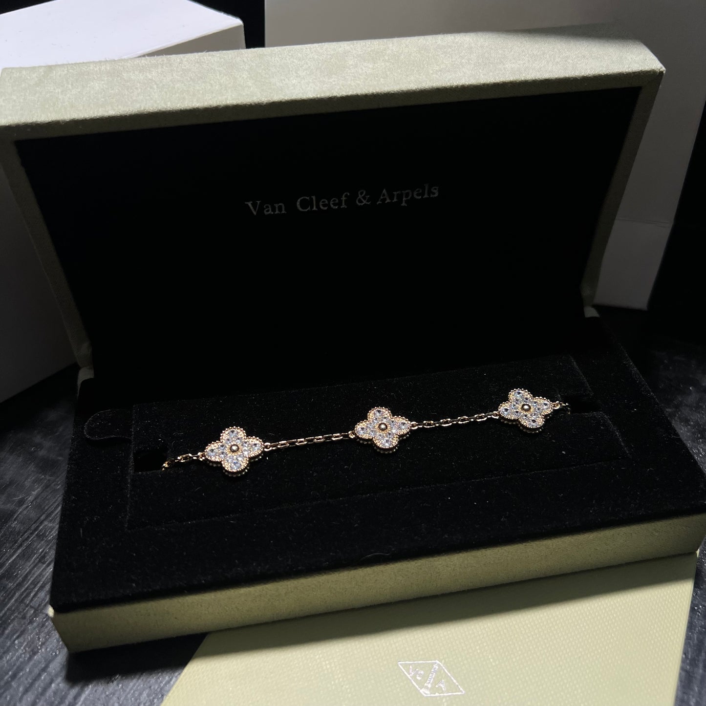 Pulso tipo VCA plata .925 - Full set #43