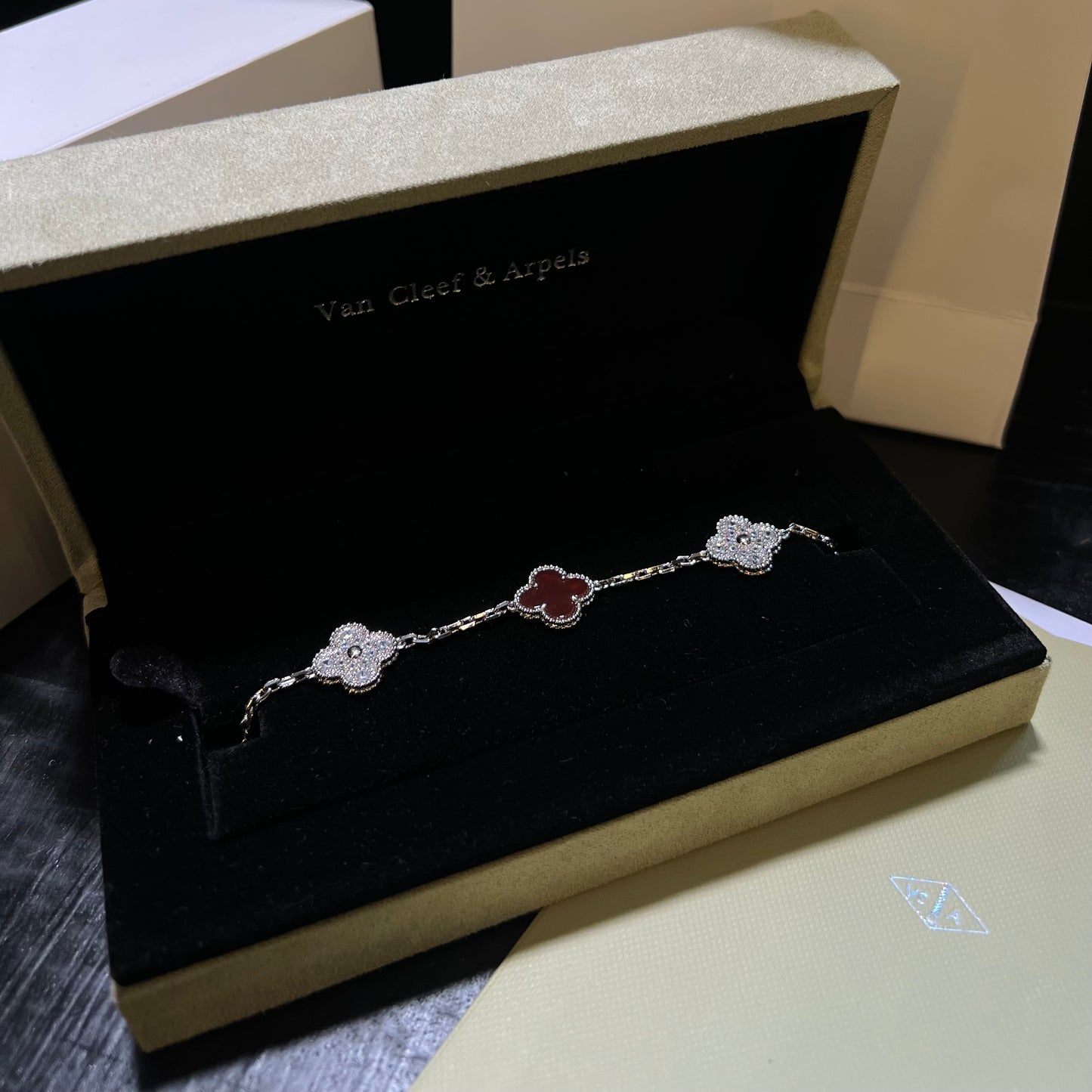 Pulso tipo VCA plata .925 - Full set #25
