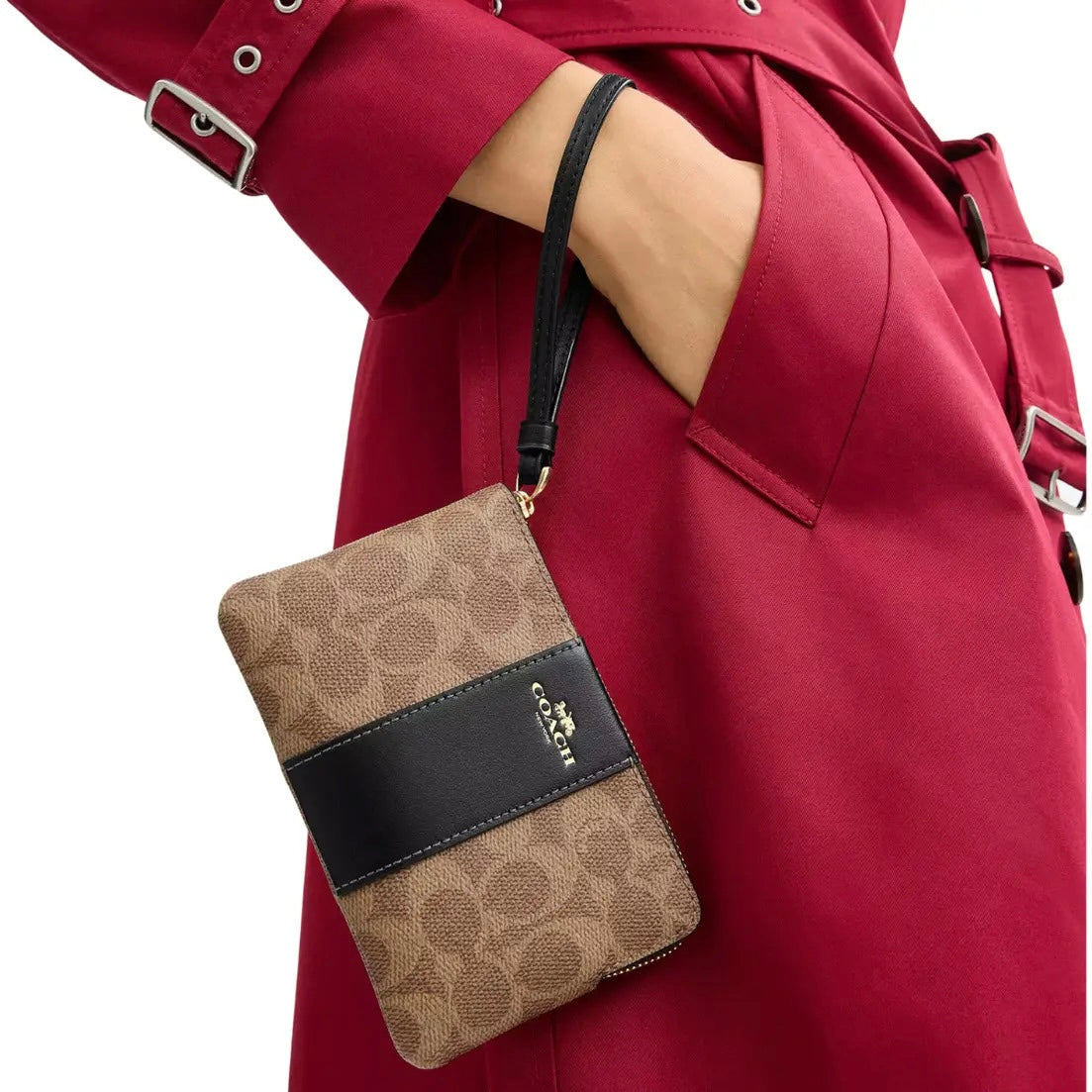 Coach - Cartera Wristlet Signature Canvas