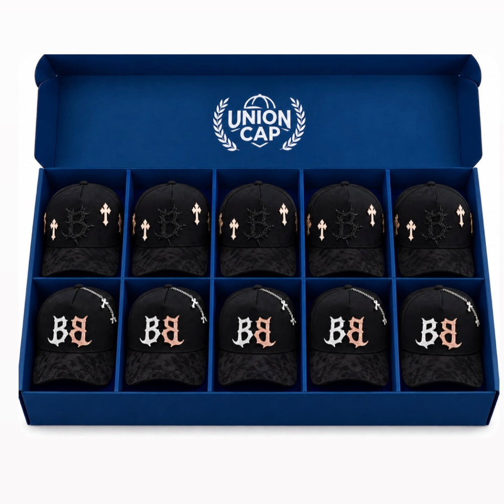 Paquete 10 Barbas Hats oro 24K rose (5 B-CROSS) y (5 INFERNO)