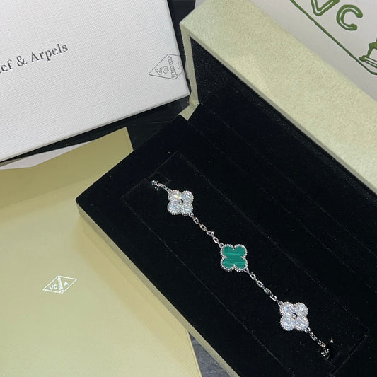 Pulso tipo VCA plata .925 - Full set #21