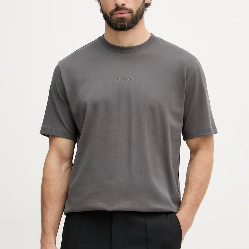 Playera Boss CAMISETA DE PUNTO DE ALGODÓN