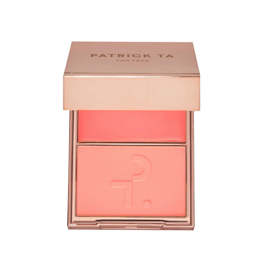 PATRICK TA
DOUBLE-TAKE CRÈME & POWDER BLUSH DUO (DÚO DE RUBOR)