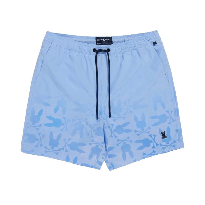 Short de playa Psycho Bunny se activa el monograma con el agua