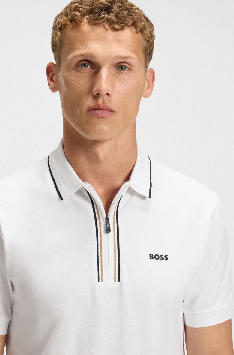 POLO SLIM FIT EN ALGODÓN ELÁSTICO DE SECADO RÁPIDO