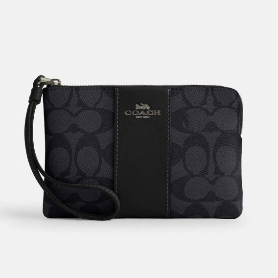 Coach Cartera Wristlet Signature Canvas