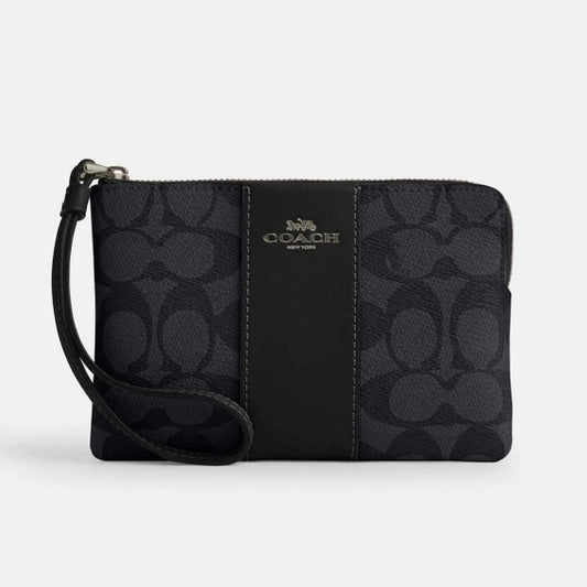 Coach Cartera Wristlet Signature Canvas