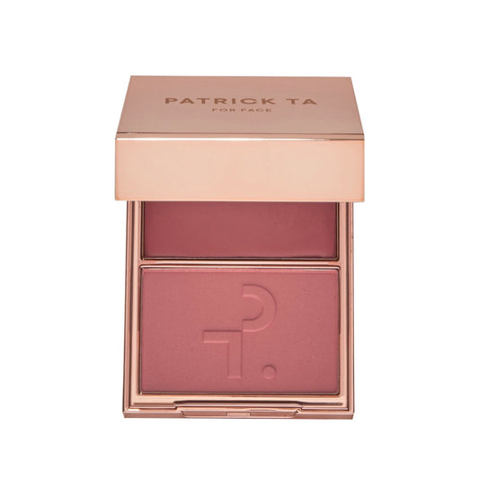 PATRICK TA
DOUBLE-TAKE CRÈME & POWDER BLUSH DUO (DÚO DE RUBOR)