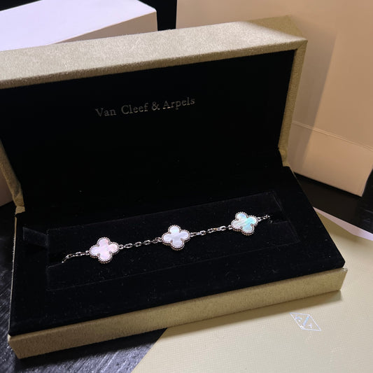 Pulso tipo VCA plata .925 - Full set #14