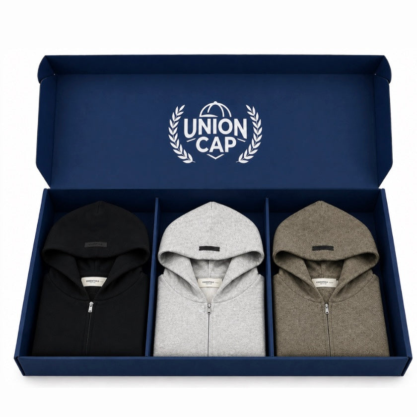 Paquete 3 Hoodies ESSENTIALS ZIP 2025