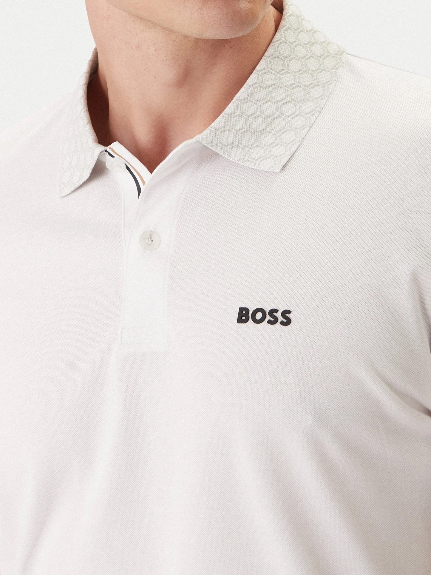 Polo BOSS regular fit color beige