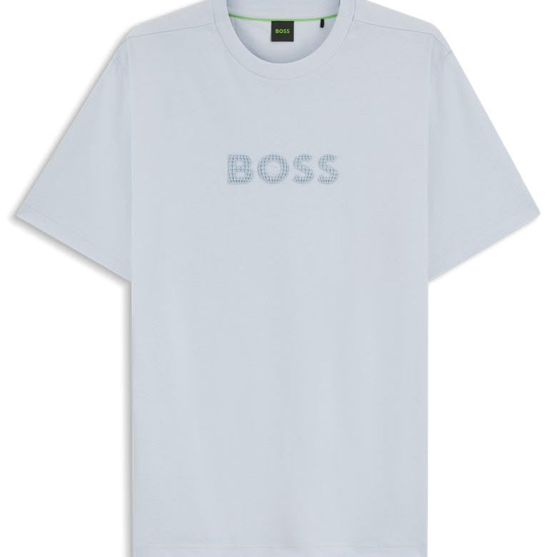 PLAYERA BOSS DE PUNTO DE ALGODÓN CON LOGO INSPIRADO EN EL GOLF