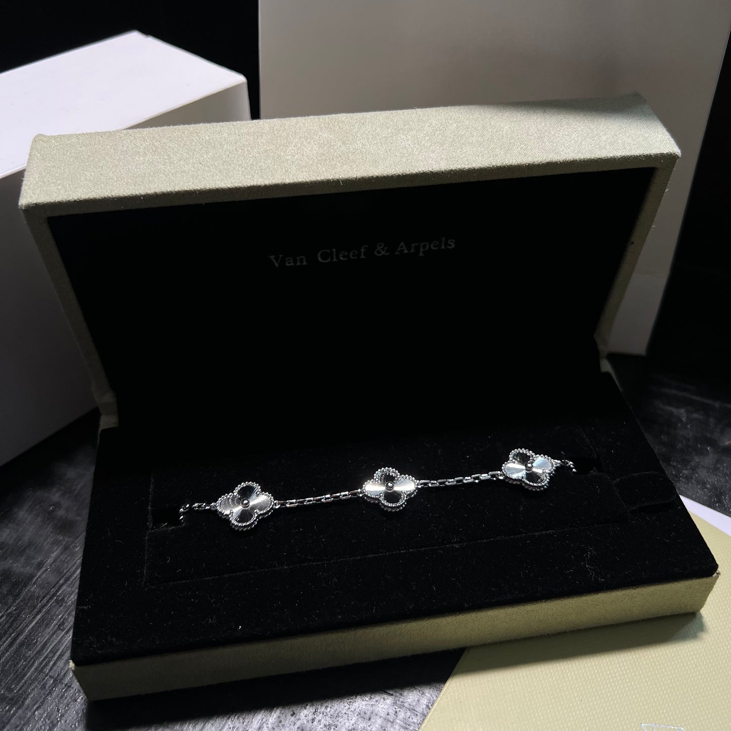 Pulso tipo VCA plata .925 - Full set #36 (Plata)