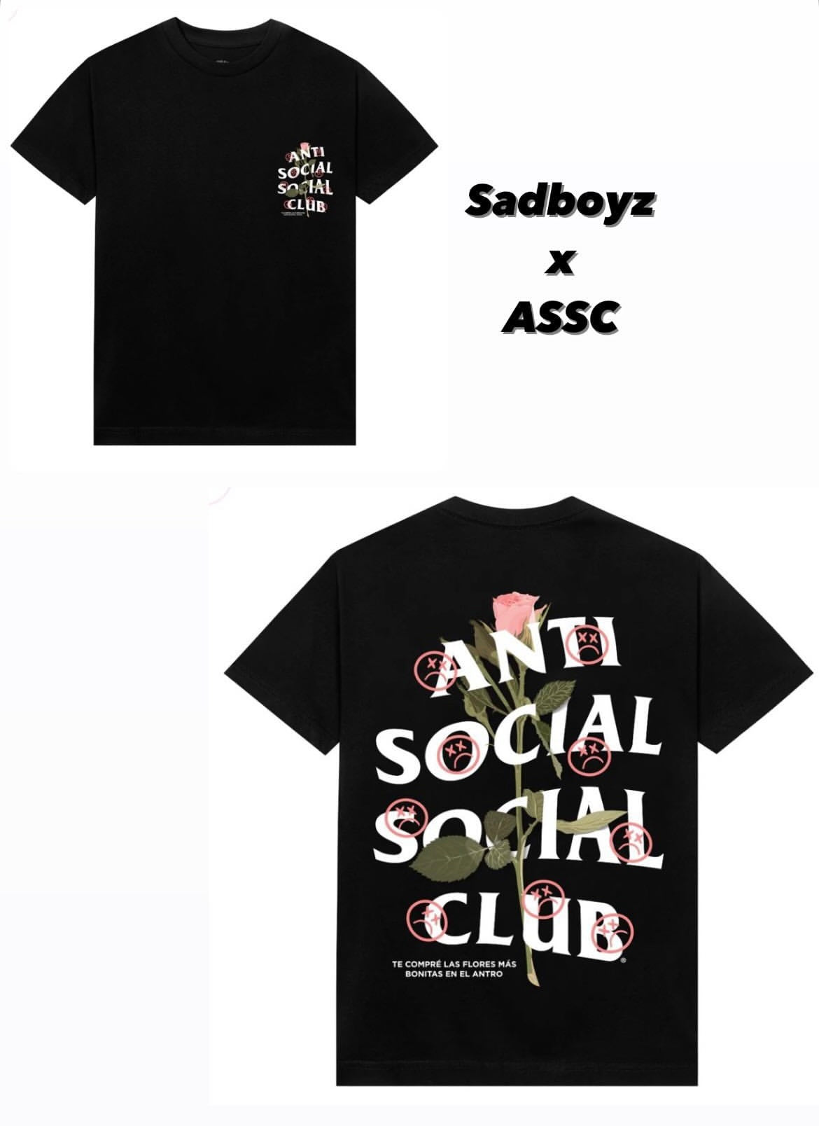 Playera Anti Social Social Club x Sad Boyz