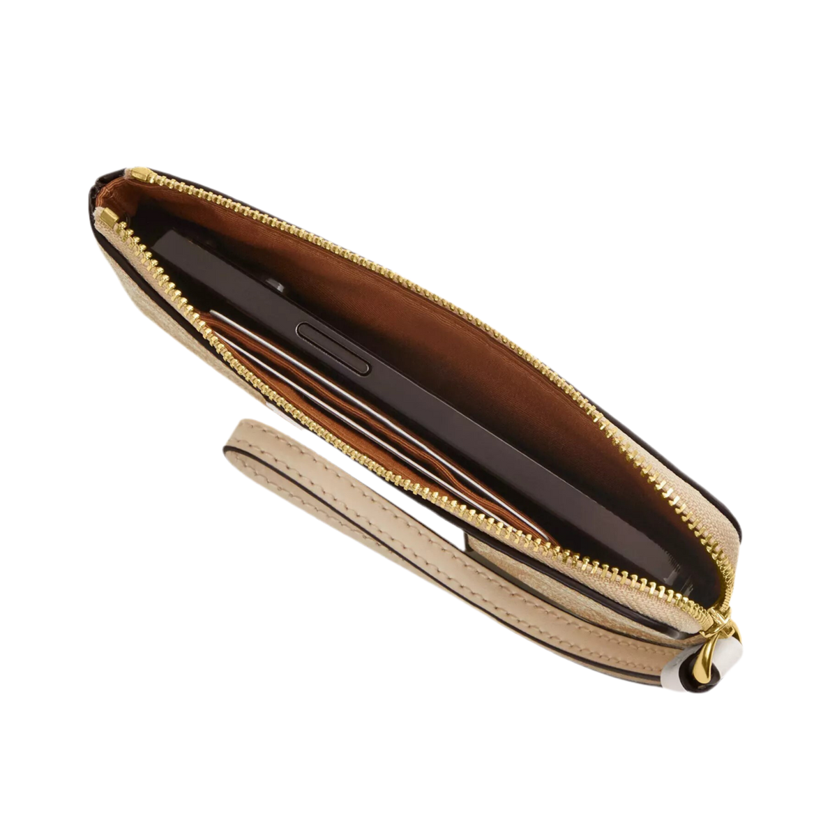 COACH - CORNER ZIP WRISTLET
