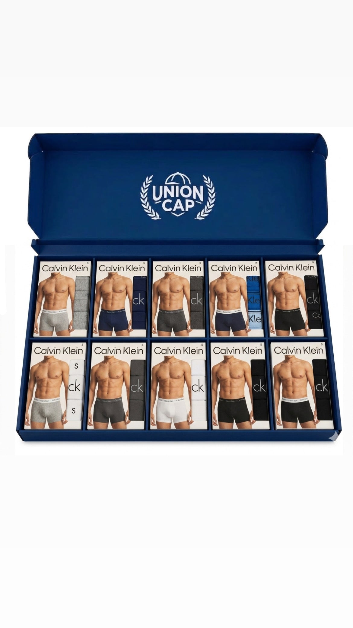 Paquete de 10 paquetes de boxer CK con 3 Boxer cada uno, modelos variados