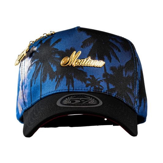 Cincopunto7 - PLACA MONTANA PALMERAS BLUE & RED