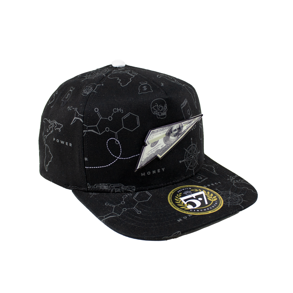 Cincopunto7 - PAPER PLANE FULL PRINT BLACK
