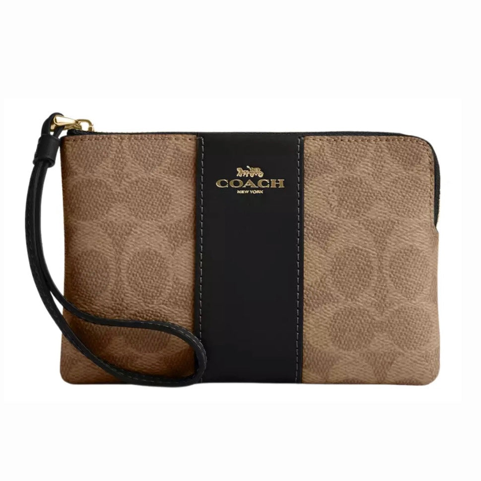 Coach - Cartera Wristlet Signature Canvas