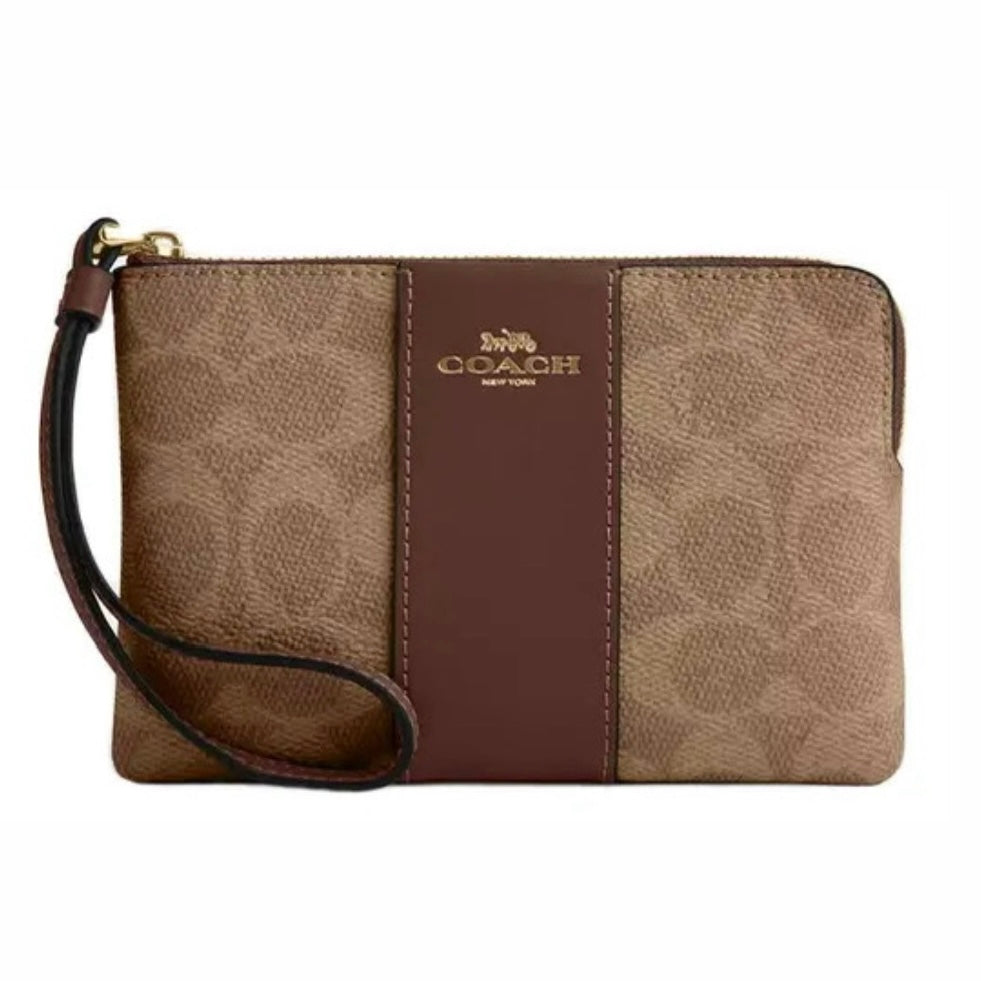 Coach - Cartera Wristlet Signature Canvas