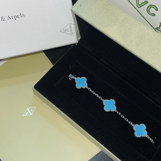 Pulso tipo VCA plata .925 - Full set #16