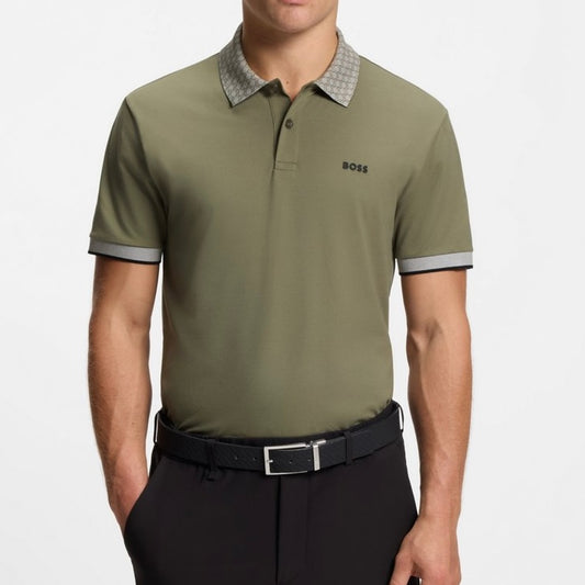 POLO BOSS PADDY DE ALGODÓN ELÁSTICO CON CONTROL DE LA HUMEDAD